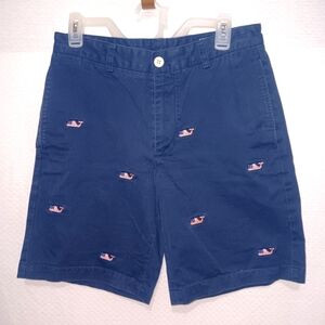 Navy Blue Vineyard Vines Embroidered Shorts